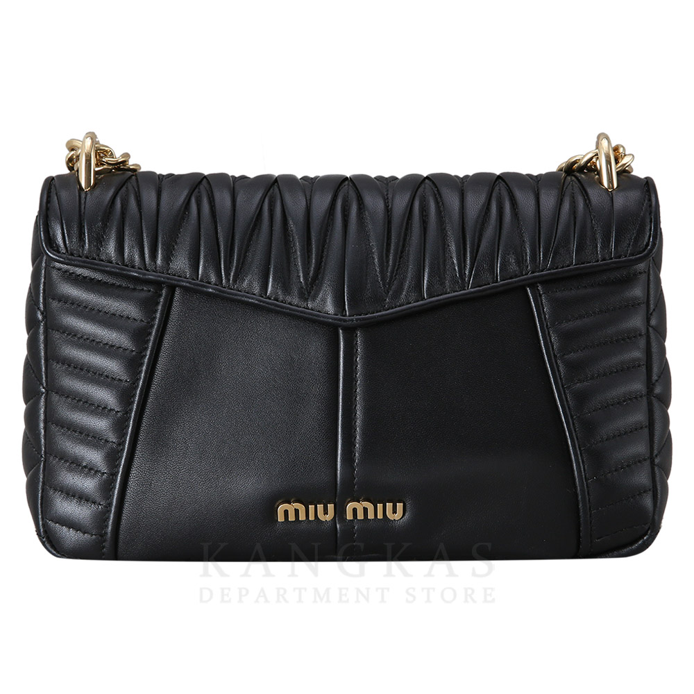 MIU MIU(USED)미우미우 5BD062 나파 바이커 퀄팅 체인백